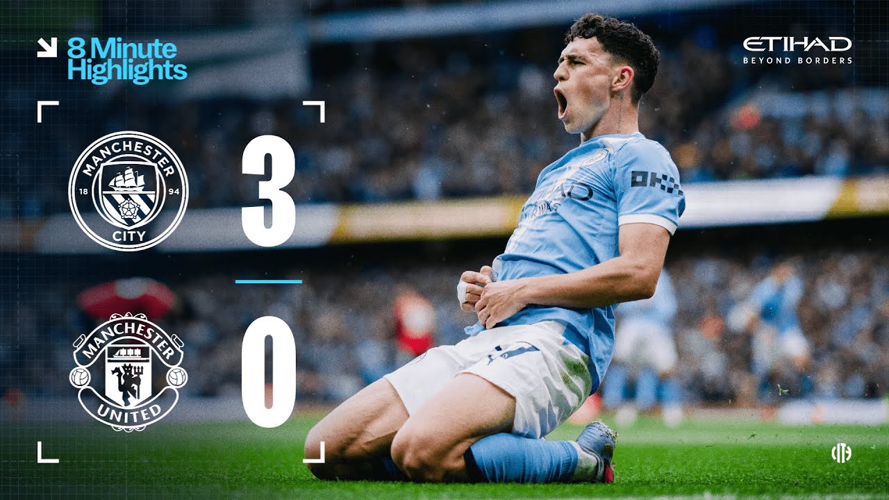 Manchester City vs Manchester United Highlights