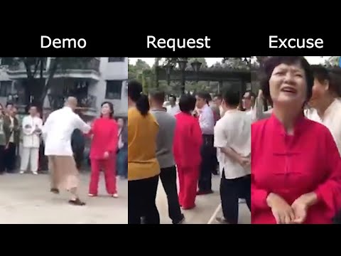 MMA Fighters Ask Tai Chi Master To Demonstrate Chi Technique