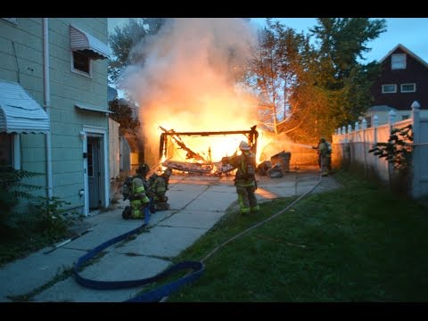 Rescue FD Garage Fire - 137 Pine Ridge