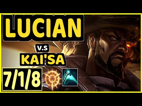 CHRISBERG (LUCIAN) vs KAI'SA - 7/1/8 KDA BOTTOM ADC CHALLENGER GAMEPLAY - EUW