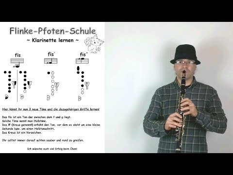 Klarinette lernen - Die ersten Halbtöne (Deutsche Klarinette)