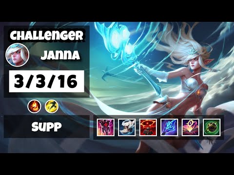 Janna 11.14 Gameplay Challenger Replay S11 Support (3/3/16) - EU