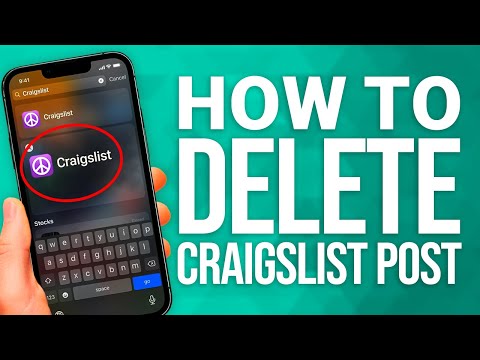 Craigslist How To Remove A Listing