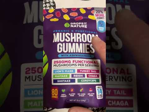 Delicious Mushroom Gummies for Health Benefits #mushrooms