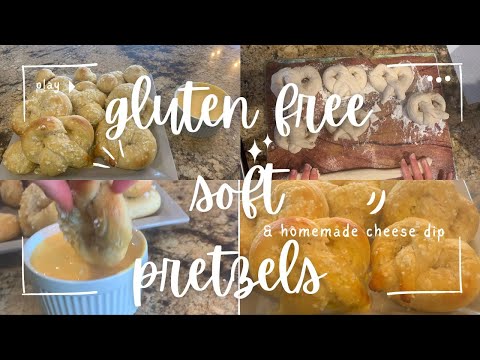 Gluten Free Soft Pretzels and Cheese Dip - Easy Homemade Recipe