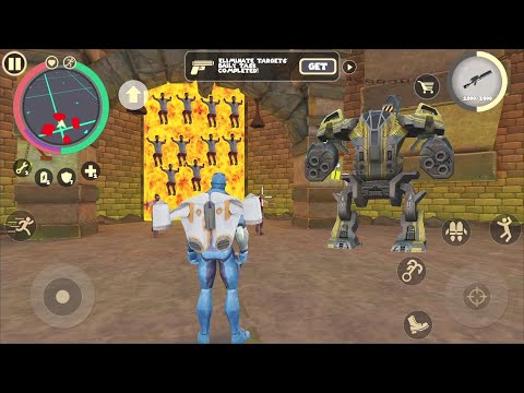 Rope Hero: Vice Town (Rope Hero Fight Zombies) Zombies Appear in Fire Gate - Android Gameplay HD