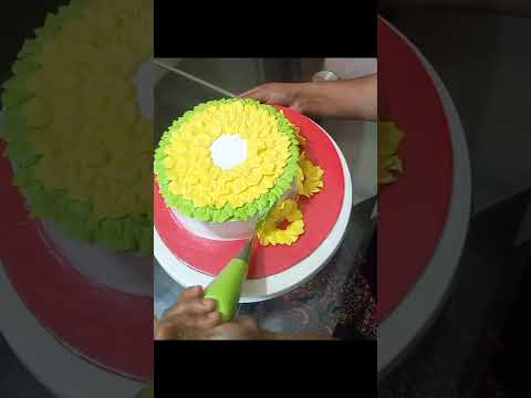 sunflower cake decoraition...