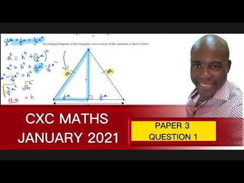 CXC|CSEC| JANUARY 2021 MATHS PAPER 3 QUESTION 1 MEASUREMENT #dellymathsconcepts #cxcmaths #gcse