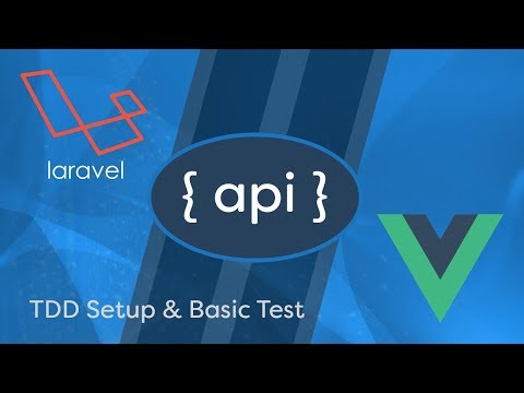 Laravel API Development Vue JS SPA e08 TDD Setup Basic Test
