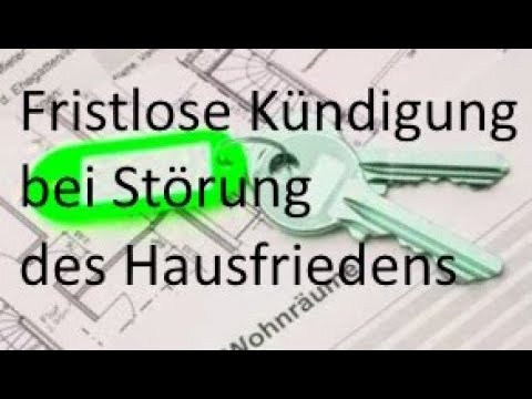 Fristlose Kündigung des Mieters bei Störung des Hausfriedens - von Herbert Herrmann