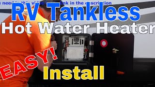 RV tankless water heater is easy to install,