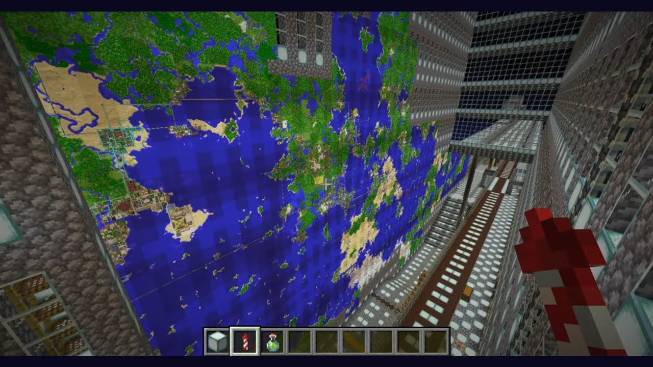 Minecraft Maps: What a 65,000 block (west to east) Minecraft world looks like...