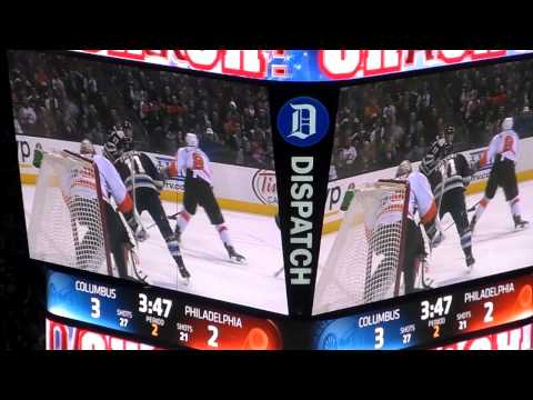 Columbus Blue Jackets vs. Philadelphia Flyers Matt Calvert Goal 1/23/2014