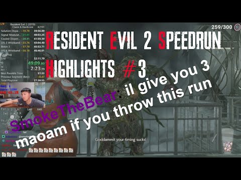3 Maoams to throw a run - Resident Evil 2 Remake Speedrun Highlights #3