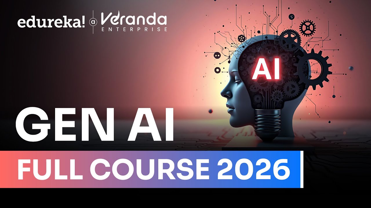 Generative AI Course for Beginners | Gen AI Full Course | Gen AI Tutorial for Beginners | Edureka