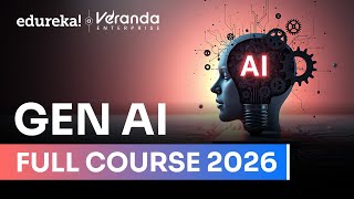 Generative AI Course Full course for Beginners -10 hours | Gen AI Tutorial for Beginners | Edureka