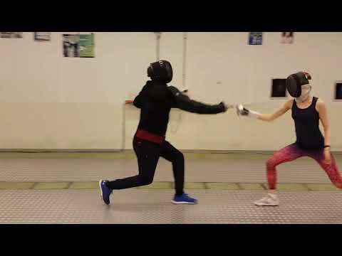 Epee études. Preparation, attack & safety.