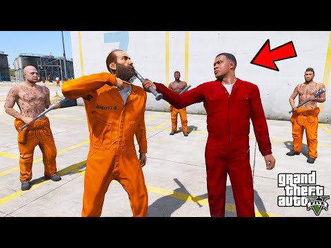 Franklin Made His New Gang to Escape from Prison in GTA 5!