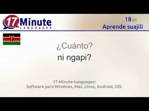 Aprende suajili de forma gratuita con nuestro nuevo formato en vídeo.