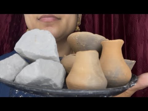 New video clay eating clay pot eating crunch swallow hina entertainment vlogs 