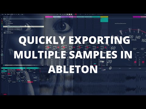 Ableton Tip: Fast Method to Export Multiple Samples