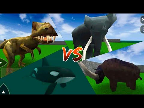 T-Rex Vs. All Strongest Creatures!! - Survival Craft 2