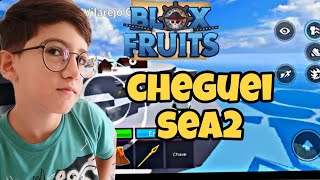 FINALMENTE CHEGUEI NO SEA 2 BLOX FRUITS VEJA PASSO A PASSO COMO CONSEGUI