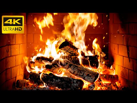 🔥 Kamin bez glazbe s umirujućim zvukovima vatre i večernjom toplinom (Fireplace 4K)