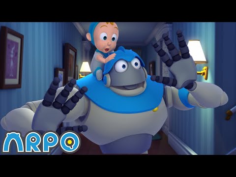 ARPO the Robot | Zombie ARPO Night Time TERRORS!!! | Funny Cartoons for Kids | Arpo and Daniel