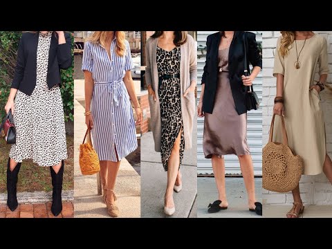 DISCRETOS SENCILLOS Y ELEGANTES VESTIDOS para VERSE BIEN VESTIDA Y ARREGLADA SIEMPRE