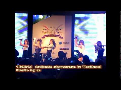 [Fancam] 100214  4minute showcase in Thailand 'MUZIK' Song