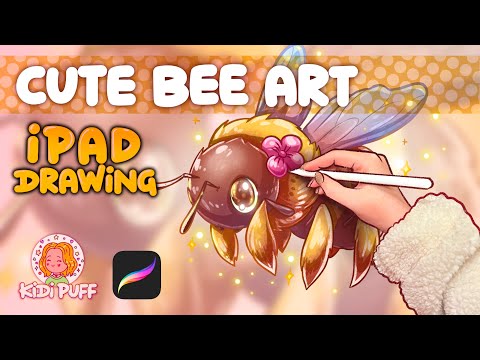 You Can Draw this Cute BEE in Procreate