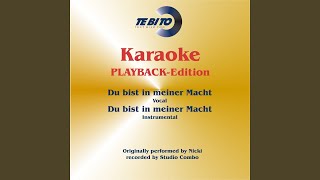 Du bist in meiner Macht (Karaoke Version) (Instrumental Playback-Version) (Originally Performed...
