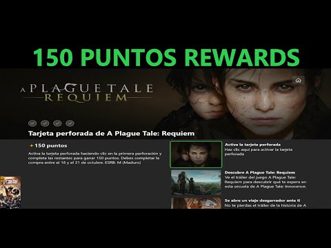 Microsoft Rewards: Tarjeta Perforada de 150 Puntos Rewards: A PLAGUE TALE REQUIEM