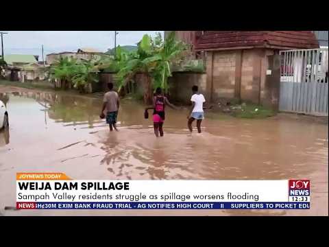 Weija Dam Spillage: Sampah Valley residents struggle as spillage worsens flooding