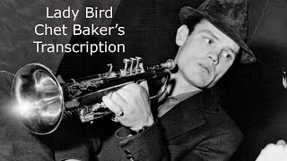Lady Bird -Chet Baker's (Bb) transcription. Transcribed by Carles Margarit