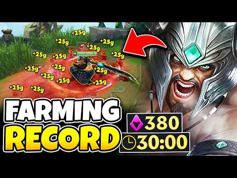 The Story of how I hit 12 CS per minute with Tryndamere... (NEW RECORD)