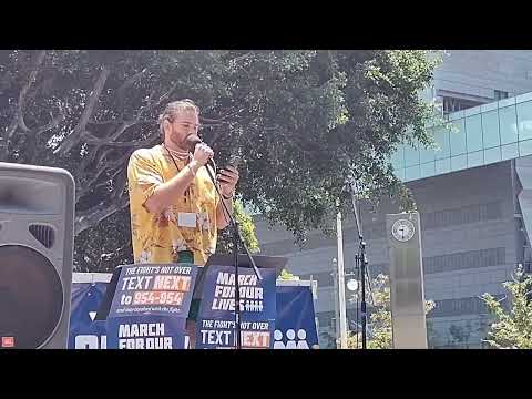 HasanAbi June 11, 2022 – Hasan speaks at the March For Our Lives in Los Angeles (different angle)