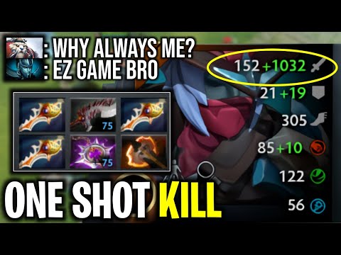 ONE SHOT KILL 3x DIVINE RAPIER PHANTOM ASSASSINS DESTROY ANTIMAGE FULL SLOTTED | DOTA 2