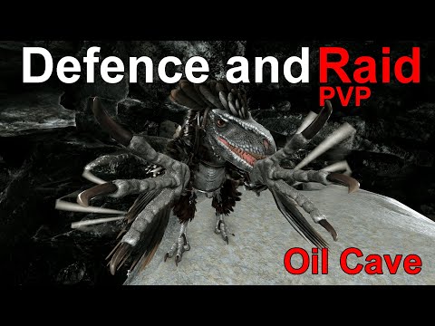 Raiding OIL Cave And Defending Our Base At The Same Time | ARK PvP