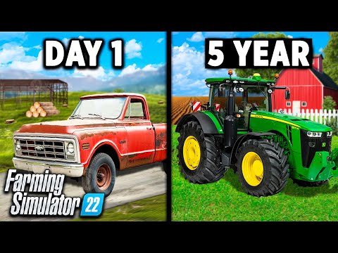 I spent 1825 DAY rebuilding my family farm! Here's What Happened! Farming Simulator 22