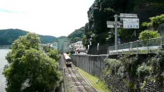 preview picture of video '大井川鉄道井川線川根大橋より'