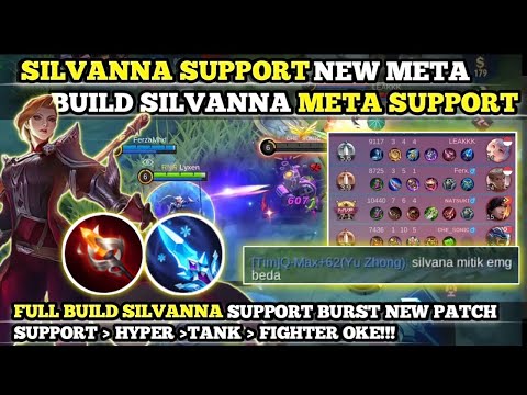 SILVANNA SUPPORT NEW META || FULL BUILD SILVANNA SUPORT + DAMAGE || CARA MAIN SILVANNA SUPPORT META