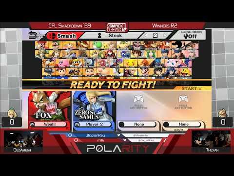 CFL Smackdown 139 WiiU - Gilgamesh (ZSS) vs Thexan (Fox) - Winners Quarters