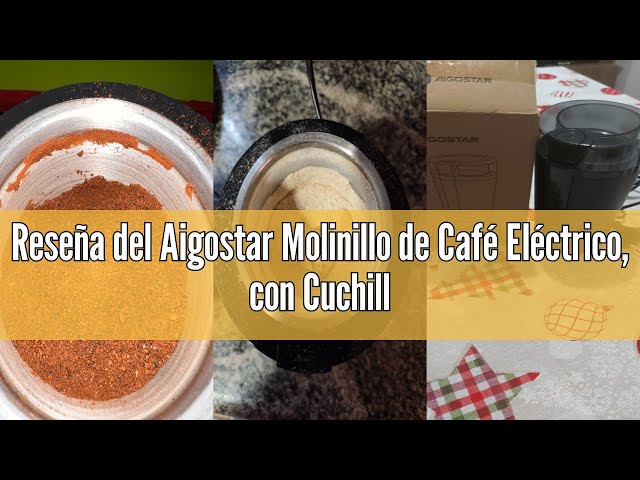 Vídeo relacionado con Aigostar Molinillo Cafe Electrico con Cuchillas Acero Inoxidable - 60g 200W Molinillo de Cafe, Cepillo de Limpieza Incluido, Libre de BPA, Para Moler Granos de Café, Especias & Semillas