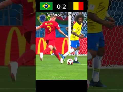 When De Bruyne OWNED Neymar (World cup 2018) Brazil vs Belgium 