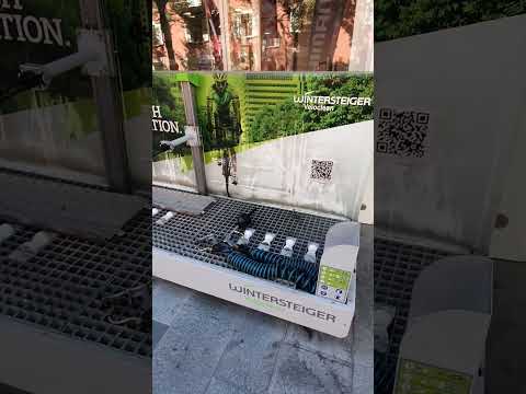 Bike wash station in Brig, Switzerland