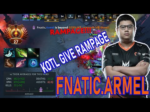 FNATIC.ARMEL [ VOID SPIRIT ] KOTL GIVE RAMPAGE !!! FUN DOTA 2