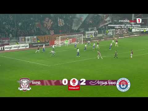 GOOOL! Rapid - Oțelul 0-2. Gălățenii dau lovitura în Giulești! Iacob dublează avantajul moldovenilor