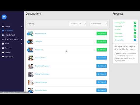 How to use MyBlueprint for Career Exploration (for Canadian High School Students)